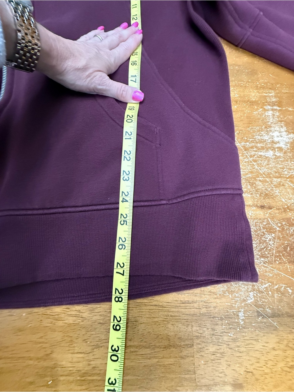 Lululemon Scuba Oversized Funnel-Neck Full Zip XL/XXL Garnet - Picture 6 of 9